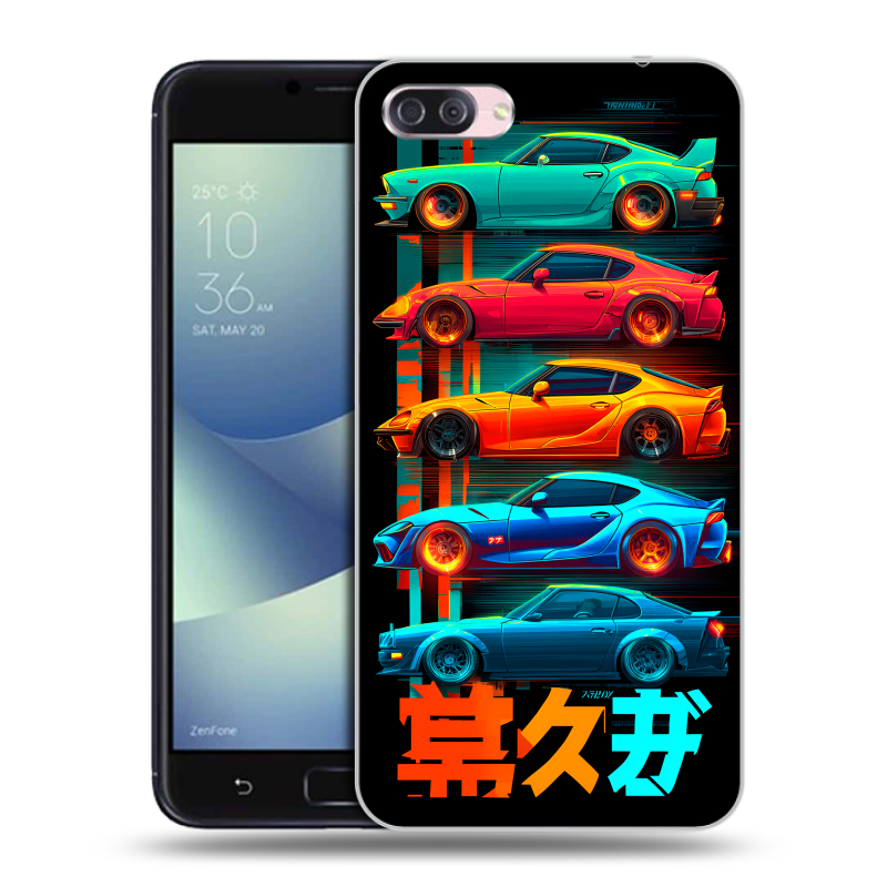 Пластиковый чехол на Asus ZenFone 4 Max с принтом машины тачки Пластиковый чехол на Asus ZenFone 4 Max с принтом машины тачки