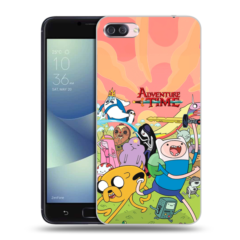 Пластиковый чехол на Asus ZenFone 4 Max с принтом Adventure time Время приключений Пластиковый чехол на Asus ZenFone 4 Max с принтом Adventure time Время приключений
