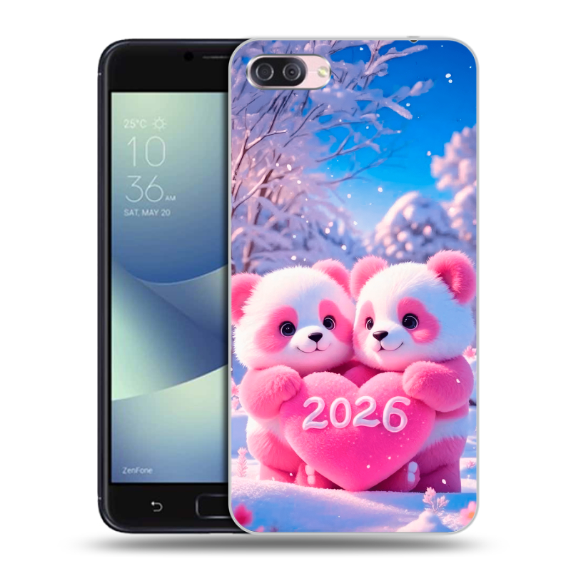 Пластиковый чехол на Asus ZenFone 4 Max с принтом Новый год Пластиковый чехол на Asus ZenFone 4 Max с принтом Новый год