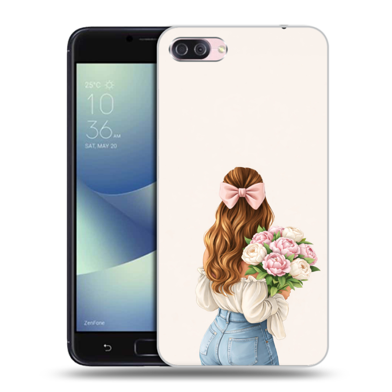 Пластиковый чехол на Asus ZenFone 4 Max с принтом женский Пластиковый чехол на Asus ZenFone 4 Max с принтом женский