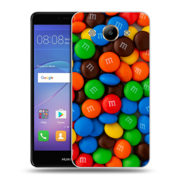 Силиконовый чехол на Huawei Y3 (2017) с принтом Конфеты