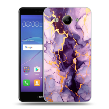 Силиконовый чехол на Huawei Y3 (2017) с принтом Мрамор Силиконовый чехол на Huawei Y3 (2017) с принтом Мрамор