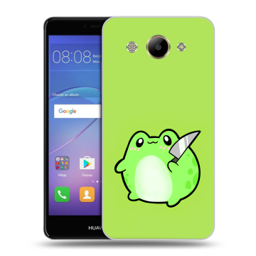 Силиконовый чехол на Huawei Y3 (2017) с принтом Лягушенок
