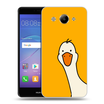 Силиконовый чехол на Huawei Y3 (2017) с принтом Утка Силиконовый чехол на Huawei Y3 (2017) с принтом Утка