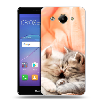 Силиконовый чехол на Huawei Y3 (2017) с принтом Котята Силиконовый чехол на Huawei Y3 (2017) с принтом Котята