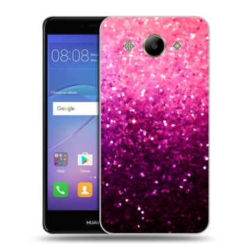 Силиконовый чехол на Huawei Y3 (2017) с принтом Блестки
