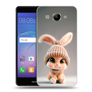 Силиконовый чехол на Huawei Y3 (2017) с принтом Кролик