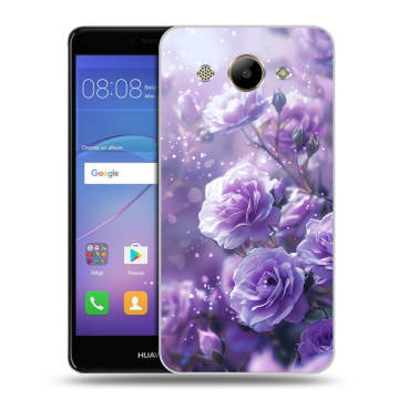 Силиконовый чехол на Huawei Y3 (2017) с принтом Розы цветы