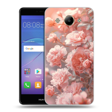 Силиконовый чехол на Huawei Y3 (2017) с принтом Розовые розы