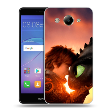 Силиконовый чехол на Huawei Y3 (2017) с принтом Как приручить дракона Силиконовый чехол на Huawei Y3 (2017) с принтом Как приручить дракона