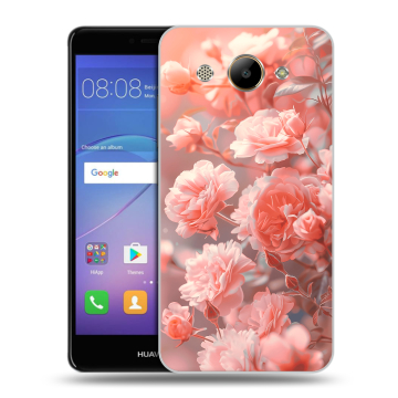 Силиконовый чехол на Huawei Y3 (2017) с принтом Розы цветы Силиконовый чехол на Huawei Y3 (2017) с принтом Розы цветы