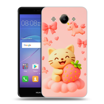 Силиконовый чехол на Huawei Y3 (2017) с принтом для девочек