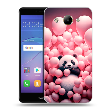 Силиконовый чехол на Huawei Y3 (2017) с принтом Панда Силиконовый чехол на Huawei Y3 (2017) с принтом Панда