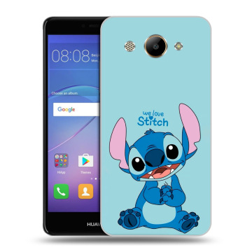 Силиконовый чехол на Huawei Y3 (2017) с принтом Лило и Стич Силиконовый чехол на Huawei Y3 (2017) с принтом Лило и Стич
