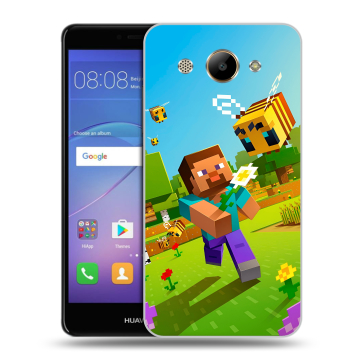 Силиконовый чехол на Huawei Y3 (2017) с принтом Майнкрафт Minecraft Силиконовый чехол на Huawei Y3 (2017) с принтом Майнкрафт Minecraft