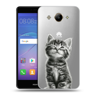 Силиконовый чехол на Huawei Y3 (2017) с принтом Котенок Силиконовый чехол на Huawei Y3 (2017) с принтом Котенок