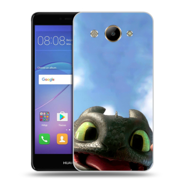 Силиконовый чехол на Huawei Y3 (2017) с принтом Как приручить дракона
