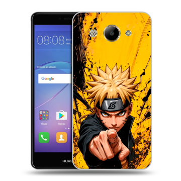 Силиконовый чехол на Huawei Y3 (2017) с принтом Naruto Наруто