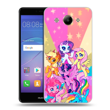 Силиконовый чехол на Huawei Y3 (2017) с принтом My little pony Дружба чудо
