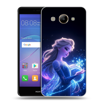Силиконовый чехол на Huawei Y3 (2017) с принтом Холодное сердце Frozen