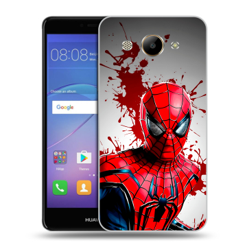 Силиконовый чехол на Huawei Y3 (2017) с принтом Spiderman Человек паук Силиконовый чехол на Huawei Y3 (2017) с принтом Spiderman Человек паук