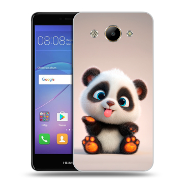Силиконовый чехол на Huawei Y3 (2017) с принтом милая панда