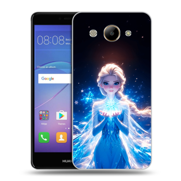 Силиконовый чехол на Huawei Y3 (2017) с принтом Холодное сердце Frozen