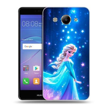 Силиконовый чехол на Huawei Y3 (2017) с принтом Холодное сердце Frozen