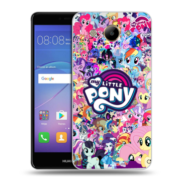 Силиконовый чехол на Huawei Y3 (2017) с принтом My little pony Дружба чудо Силиконовый чехол на Huawei Y3 (2017) с принтом My little pony Дружба чудо