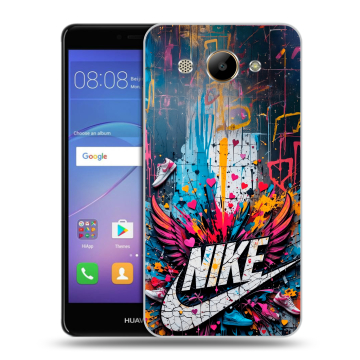 Силиконовый чехол на Huawei Y3 (2017) с принтом Nike Найк Силиконовый чехол на Huawei Y3 (2017) с принтом Nike Найк