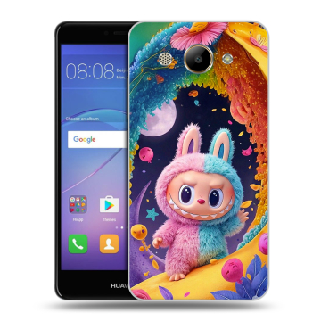 Силиконовый чехол на Huawei Y3 (2017) с принтом Labubu Лабубу Силиконовый чехол на Huawei Y3 (2017) с принтом Labubu Лабубу