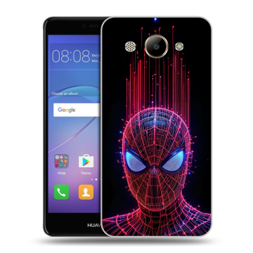 Силиконовый чехол на Huawei Y3 (2017) с принтом Spiderman Человек паук
