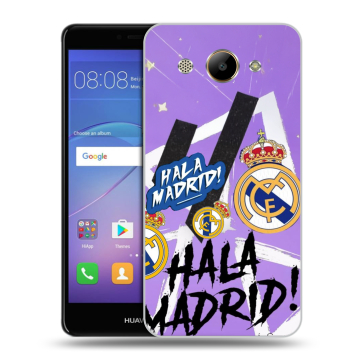 Силиконовый чехол на Huawei Y3 (2017) с принтом Real Madrid Реал Мадрид
