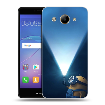 Силиконовый чехол на Huawei Y3 (2017) с принтом Миньоны Силиконовый чехол на Huawei Y3 (2017) с принтом Миньоны