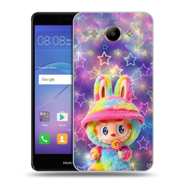 Силиконовый чехол на Huawei Y3 (2017) с принтом Labubu Лабубу