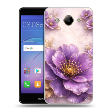 Силиконовый чехол на Huawei Y3 (2017) с принтом женский
