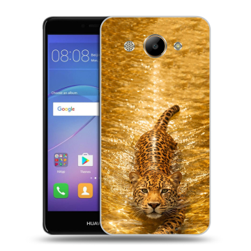 Силиконовый чехол на Huawei Y3 (2017) с принтом женский