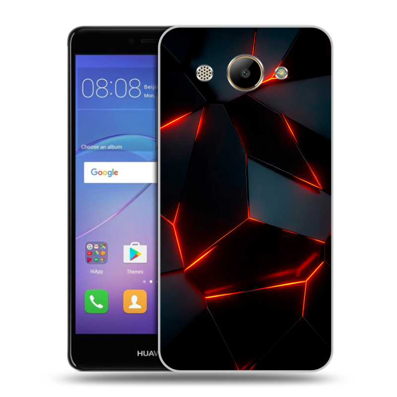 Пластиковый чехол на Huawei Y3 (2017) с принтом Яркие абстракции Пластиковый чехол на Huawei Y3 (2017) с принтом Яркие абстракции
