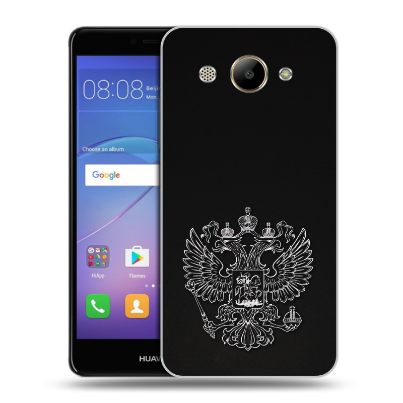 Пластиковый чехол на Huawei Y3 (2017) с принтом Герб России Пластиковый чехол на Huawei Y3 (2017) с принтом Герб России