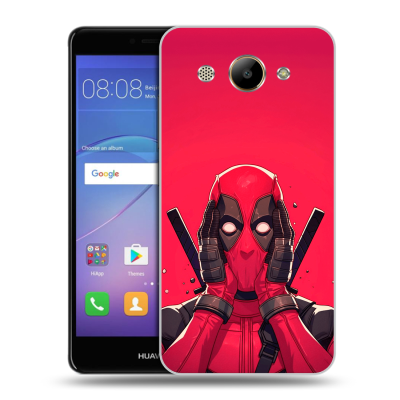 Пластиковый чехол на Huawei Y3 (2017) с принтом Дедпул Deadpool Пластиковый чехол на Huawei Y3 (2017) с принтом Дедпул Deadpool