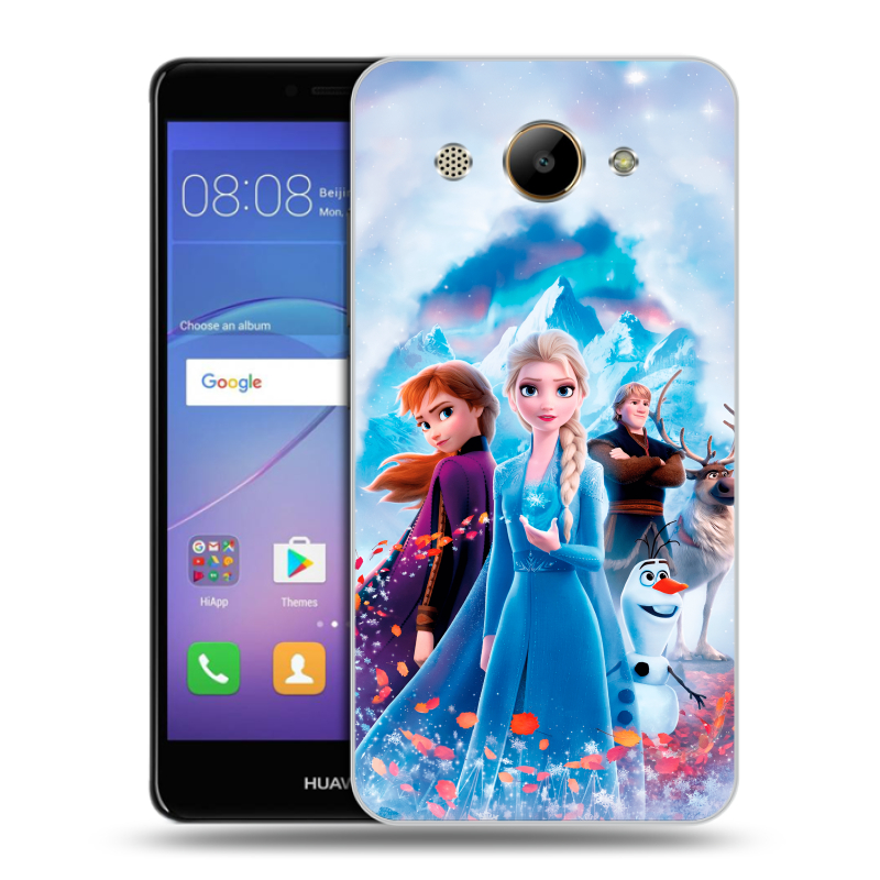 Пластиковый чехол на Huawei Y3 (2017) с принтом Холодное сердце Frozen Пластиковый чехол на Huawei Y3 (2017) с принтом Холодное сердце Frozen