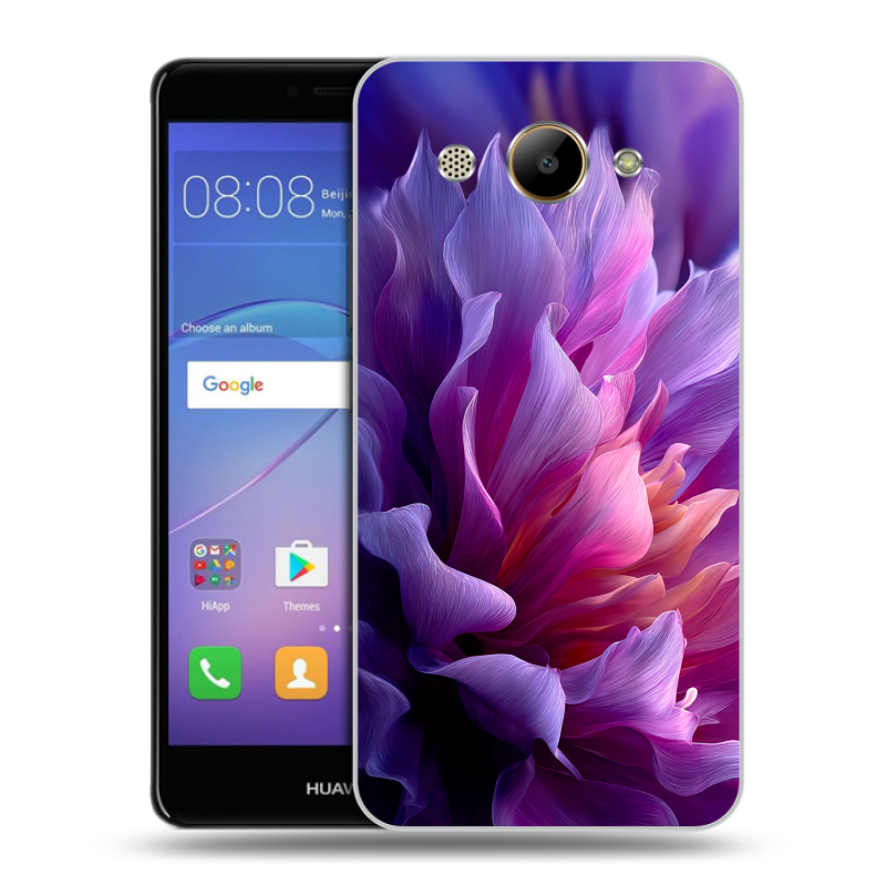 Силиконовый чехол на Huawei Y3 (2017) с принтом женский цветы Силиконовый чехол на Huawei Y3 (2017) с принтом женский цветы