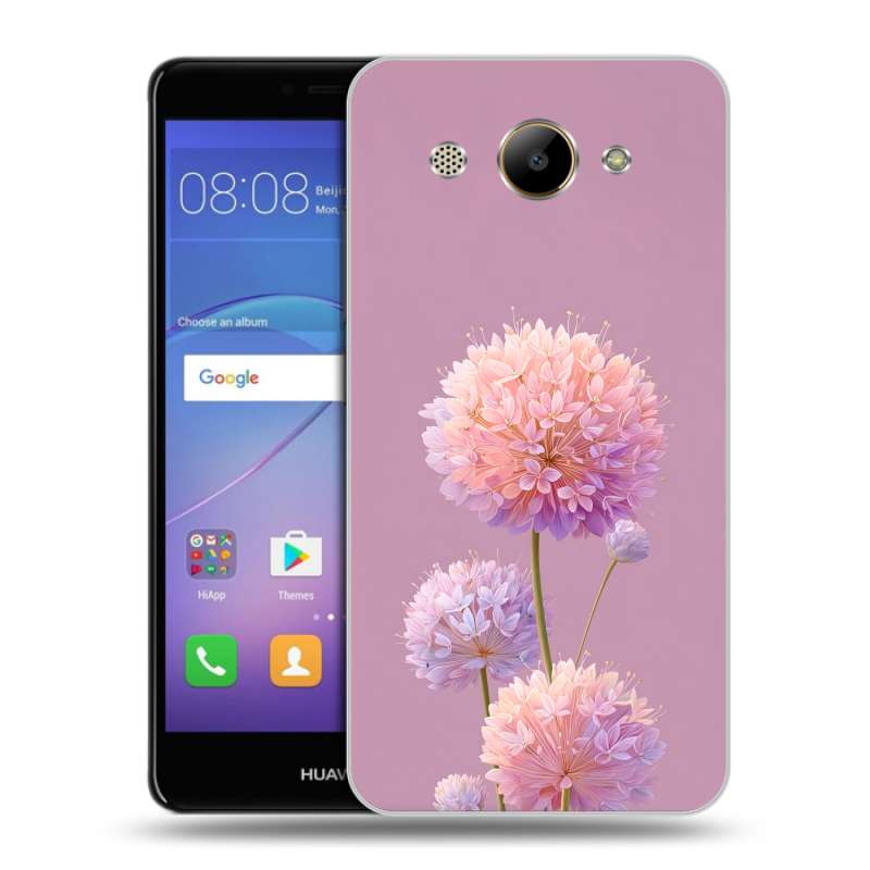 Силиконовый чехол на Huawei Y3 (2017) с принтом Цветы Силиконовый чехол на Huawei Y3 (2017) с принтом Цветы