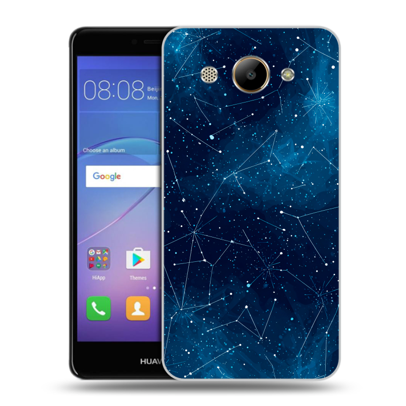 Силиконовый чехол на Huawei Y3 (2017) с принтом Космос звезды Силиконовый чехол на Huawei Y3 (2017) с принтом Космос звезды