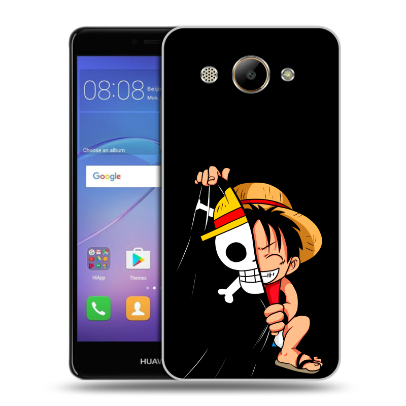 Силиконовый чехол на Huawei Y3 (2017) с принтом One Piece Ван Пис Силиконовый чехол на Huawei Y3 (2017) с принтом One Piece Ван Пис