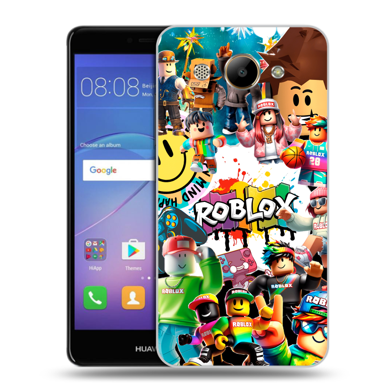 Пластиковый чехол на Huawei Y3 (2017) с принтом Roblox Роблокс Пластиковый чехол на Huawei Y3 (2017) с принтом Roblox Роблокс