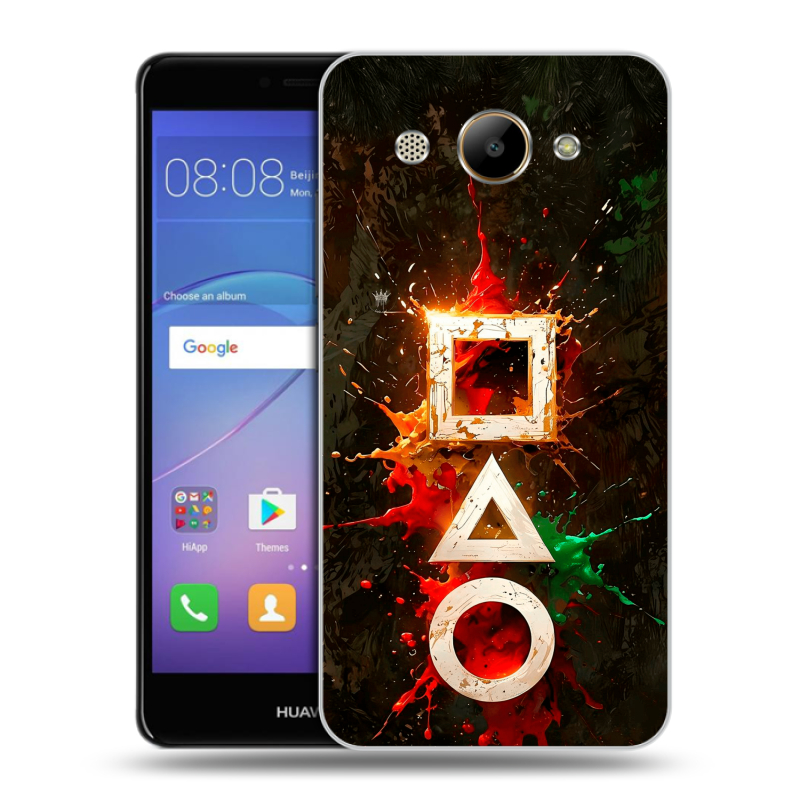 Силиконовый чехол на Huawei Y3 (2017) с принтом Squid Game Игра кальмара Силиконовый чехол на Huawei Y3 (2017) с принтом Squid Game Игра кальмара
