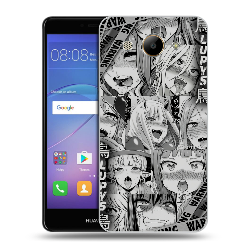 Силиконовый чехол на Huawei Y3 (2017) с принтом Ahegao Ахегао Аниме Силиконовый чехол на Huawei Y3 (2017) с принтом Ahegao Ахегао Аниме