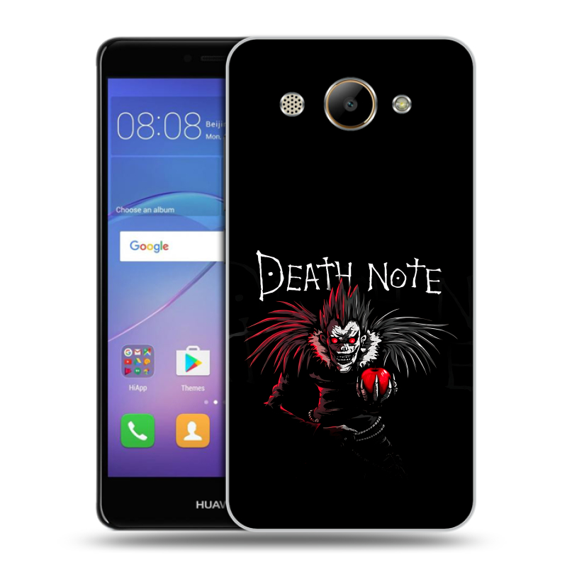 Силиконовый чехол на Huawei Y3 (2017) с принтом Death note Тетрадь смерти Силиконовый чехол на Huawei Y3 (2017) с принтом Death note Тетрадь смерти