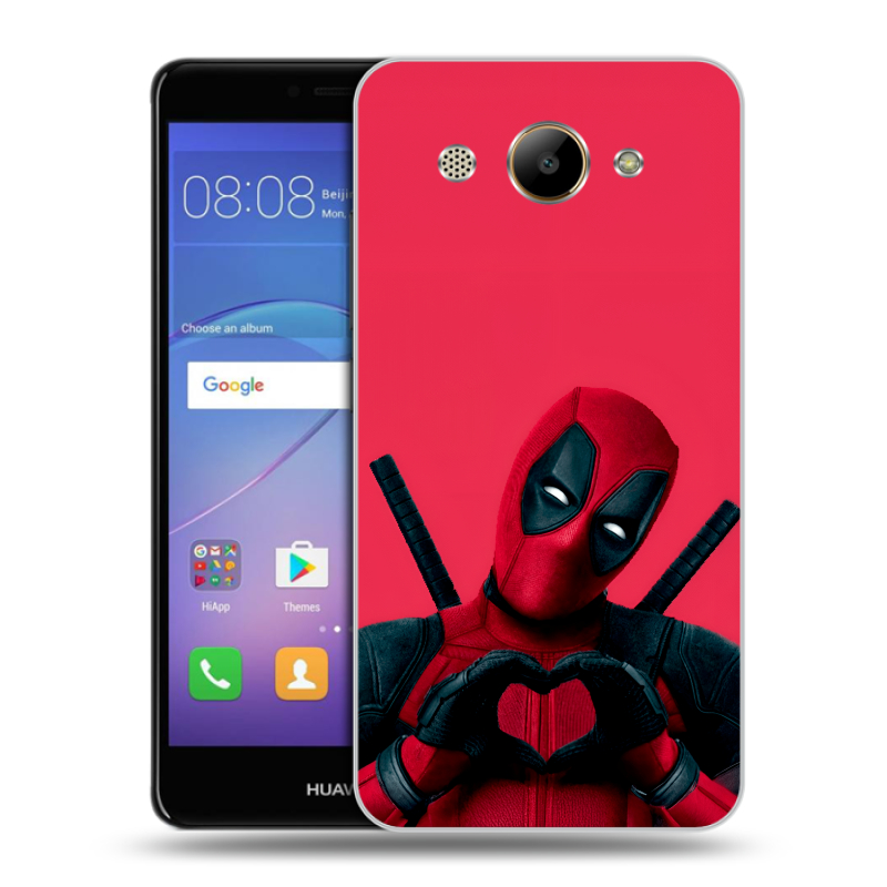 Силиконовый чехол на Huawei Y3 (2017) с принтом Дедпул Deadpool Силиконовый чехол на Huawei Y3 (2017) с принтом Дедпул Deadpool